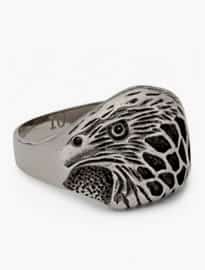 Saint Laurent Silver-plated Eagle Ring