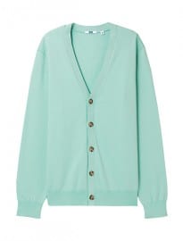 Uniqlo Men Cotton Nylon V-neck Cardigan