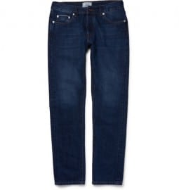 Officine Generale Slim-fit Washed-denim Jeans
