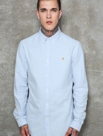 Farah Vintage Sky Blue Hudson Shirt