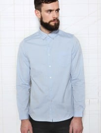 Shore Leave Anchor Jacquard Shirt In Blue