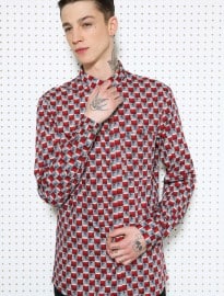Eleven Paris Geo Print Shirt