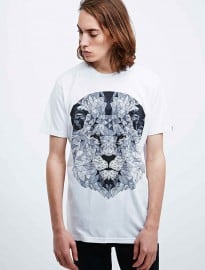 Supremebeing Geo Beast Lion Tee In White