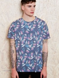 Worland Floral Tee In Navy
