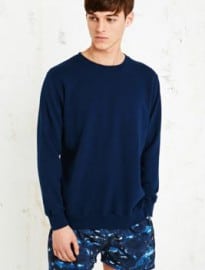 Lhomme Rouge Collage Sweatshirt In Navy
