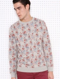 Worland Grey Floral Sweatshirt