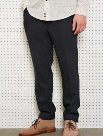 Farah Vintage Terence Wool Trousers In Navy