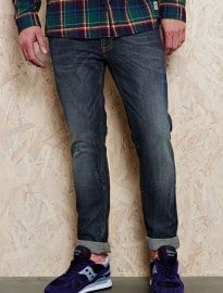 Nudie Jeans Tape Ted In Dark Blue