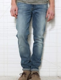 Indigo & Maine Jimmy Slim Jeans In Light Blue