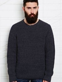 Indigo & Maine Fisherman Jumper In Navy