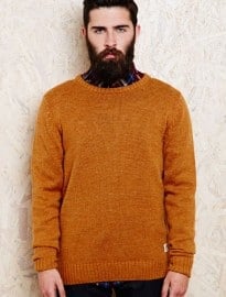 Suit Kalle Crew Neck Jumper In Mustard