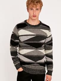 Selected Homme Triangle Crew Knit Jumper