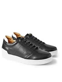 Want Les Essentiels De La Vie Lennon Leather And Mesh Sneakers