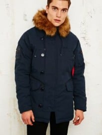 Alpha Industries Explorer Parka Jacket In Blue