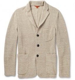 Barena Unstructured Knitted Cotton-blend Blazer