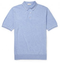 Doriani Fine-knit Cotton Polo Shirt