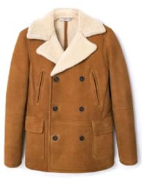 He By Mango Shearling-lined Leather Jacket