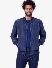 He By Mango Sleeve-pocket Bomber Jacket