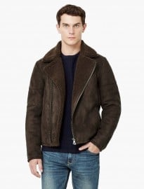 He By Mango Faux Shearling-lined Jacket