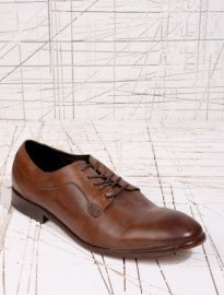 H By Hudson Gould Tan Leather Derby Shoes