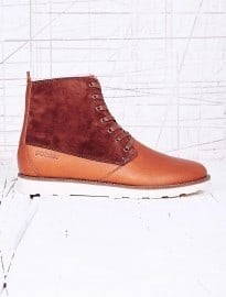 Pointer Caine Oiled Leather Boots In Brown