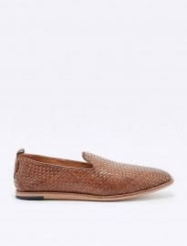 H By Hudson Ipanema Woven Loafers In Tan