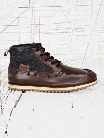 Lacoste Sauville Mid Boots In Brown