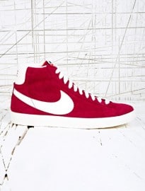 Nike Blazer Mid-top Perforated Trainers In Red