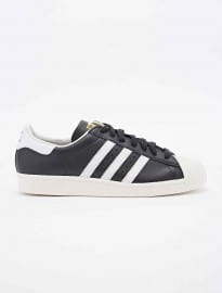 Adidas Originals Superstar 80s Trainers In White And Black