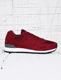 New Balance 574 Trainers In Sonic Burgundy