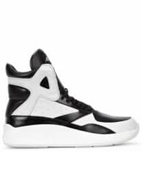 Article No Monochrome Leather Hi-top Trainers Sc111392