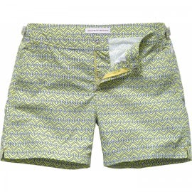Ob Bulldog Swim Short - Mid-length - David Hicks Chevron