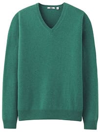 Uniqlo Men Cashmere V Neck Sweater A