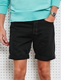 Vintage Levis Turn-up Shorts In Black