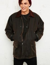 Vintage Renewal Waxed Jacket In Brown