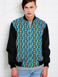 Vintage Renewal Printed Bomber Jacket