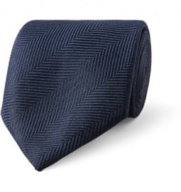 Charvet Herringbone Silk Tie