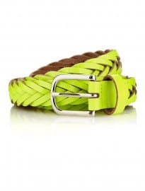 Topman Yellow Neon Plait Belt