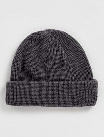 Topman Charcoal Rib Beanie