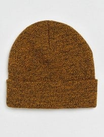 Topman Mustard And Black Mini Beanie