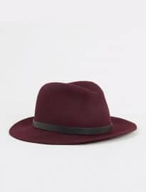 Topman Burgundy Puritan Hat