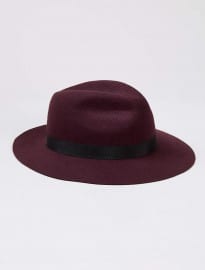 Topman Burgundy Puritan Hat