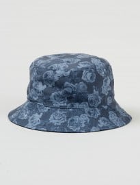 Topman Navy Floral Bucket Hat