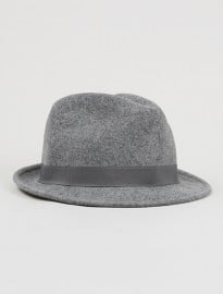 Topman Light Grey Trilby Hat