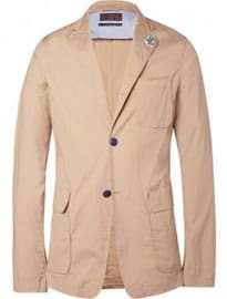 Beams Plus Sand Slim-fit Unstructured Cotton-blend Suit Jacket