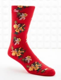 Obey Tourist Socks In Red