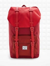 Herschel Rubber Strap Little America Backpack In Burgundy