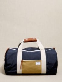Sandqvist Ingo Canvas Barrel Bag In Navy