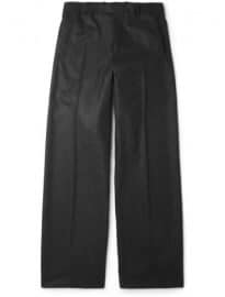 Balenciaga Wide-leg Wool-flannel Trousers