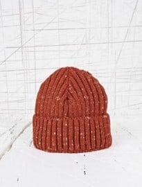 Slub Watchman Beanie Hat In Rust